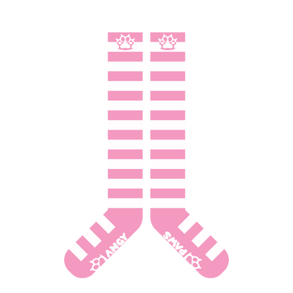 Light Pink vs White Knee Socks