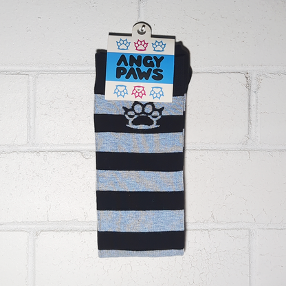 Ice Blue vs Black Knee Socks