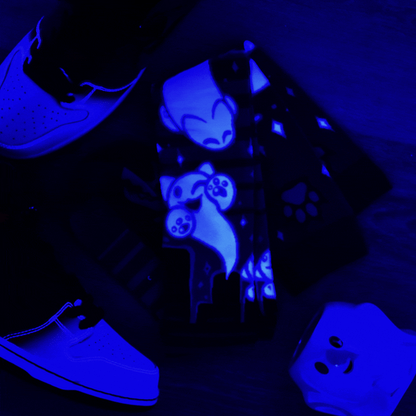 Ghost Kitties Knee Socks