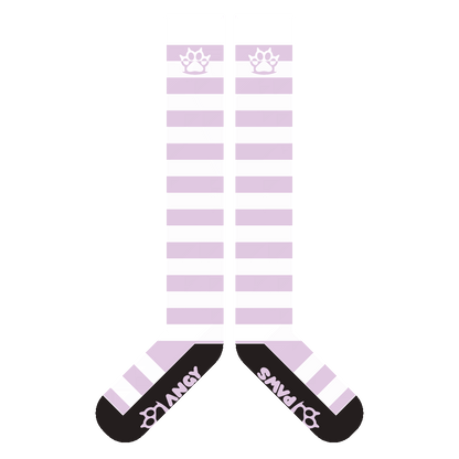 Pastel Purple vs White Sockies