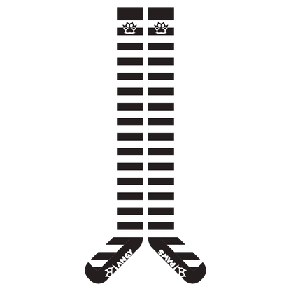 Black vs White Thigh High Sockies (old version)