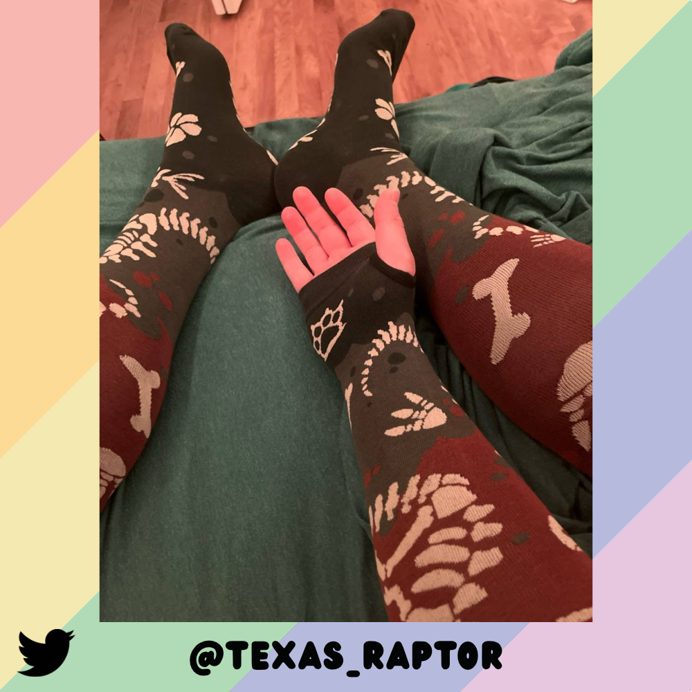 Dino Bones Arm Warmers