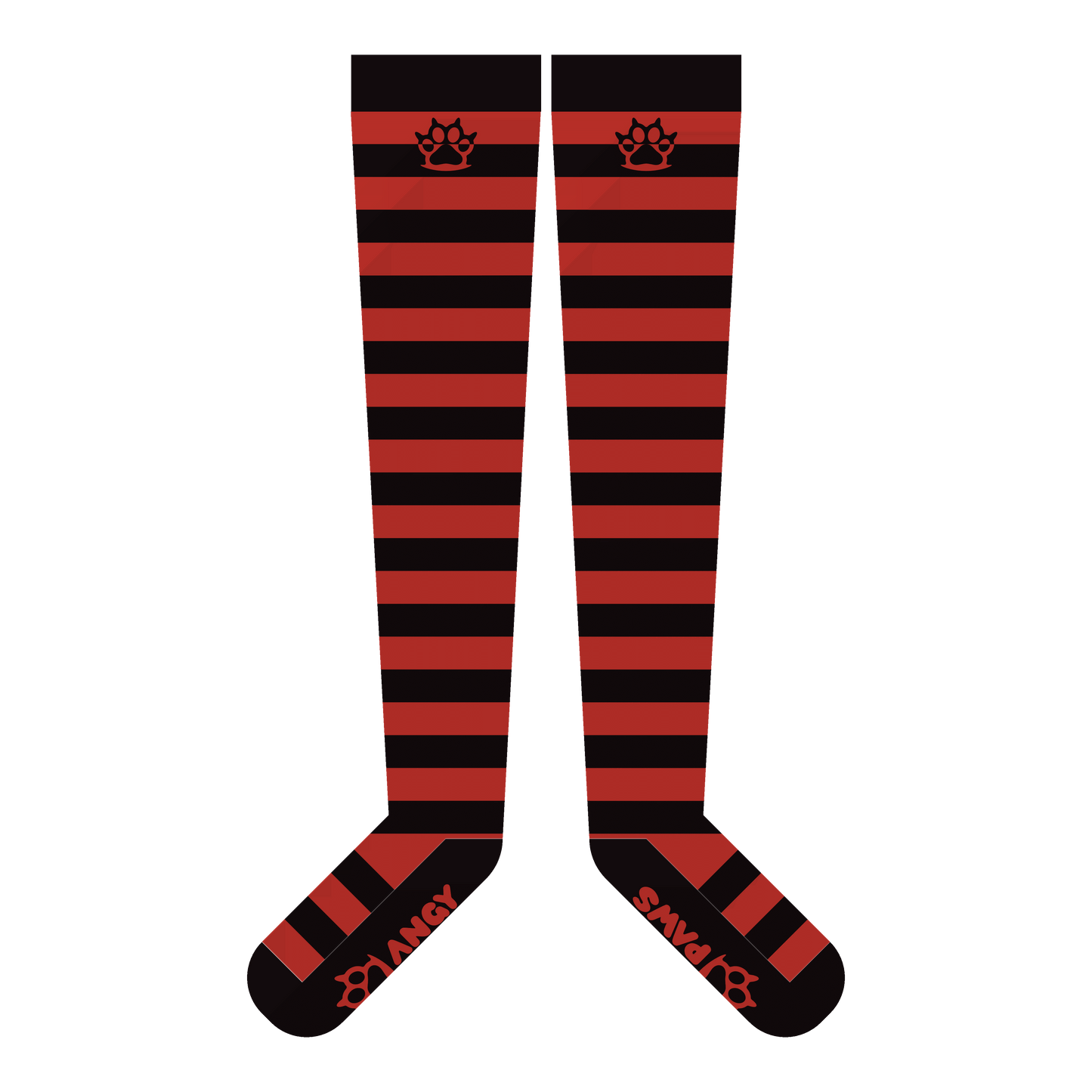Blood vs Black Thigh High Sockies
