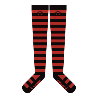 Blood vs Black Thigh High Socks