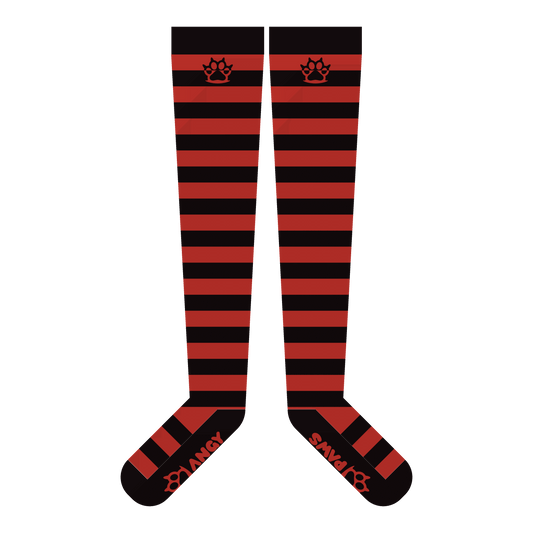 Blood vs Black Thigh High Sockies