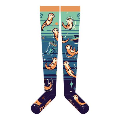 Otterspace Thigh High Sockies