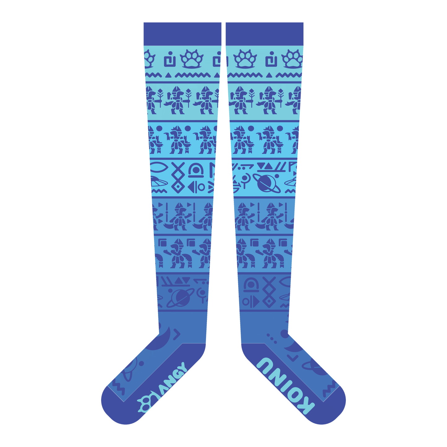 Proto Glyph Thigh High Sockies