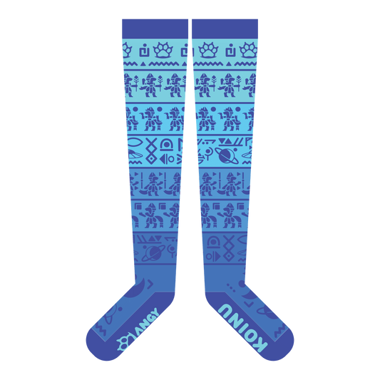 Proto Glyph Thigh High Sockies