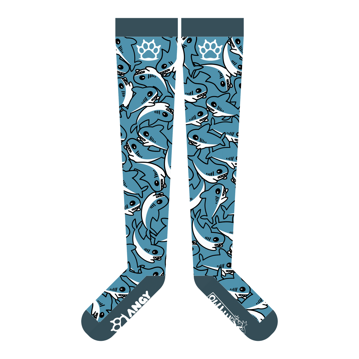 Shark Attack Thigh High Sockies