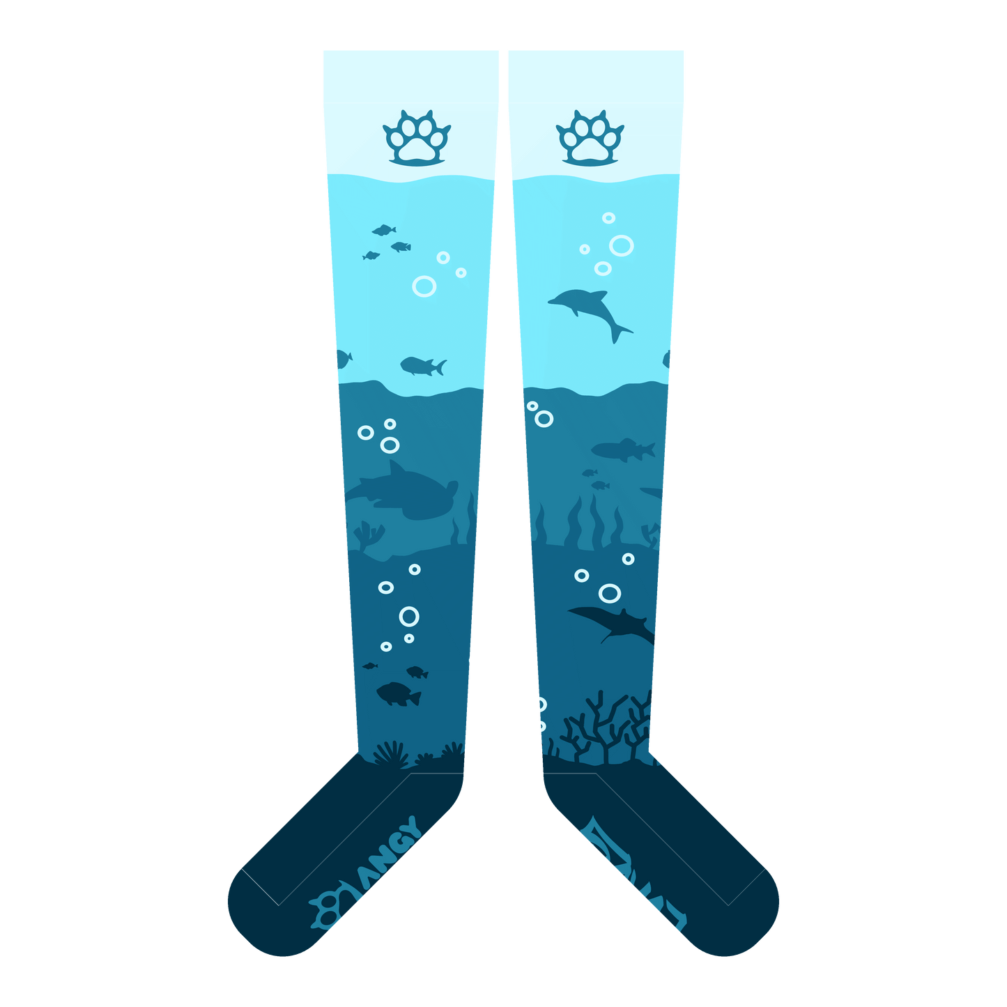 Submerged World Thigh High Sockies