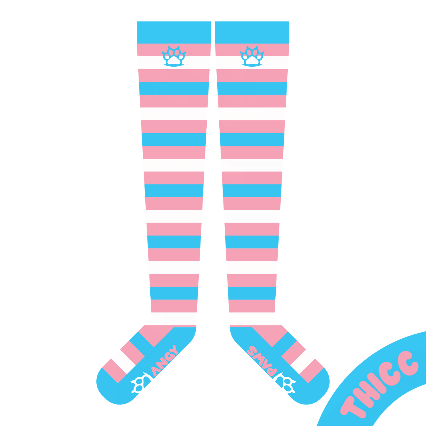 Trans Pride Thigh High Sockies