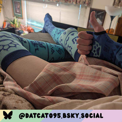 Proto Glyph Knee Socks