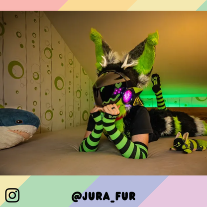 Chaussettes vert fluo ou chaussettes noires