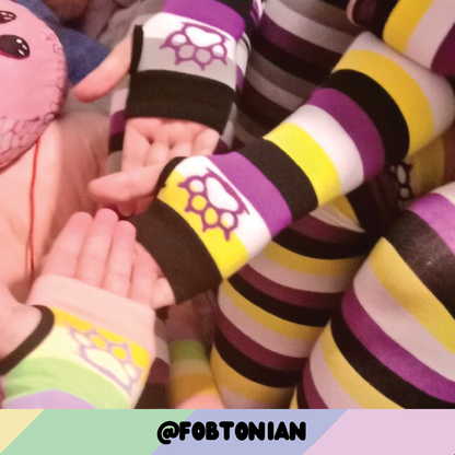 Enby Pride Arm Warmers