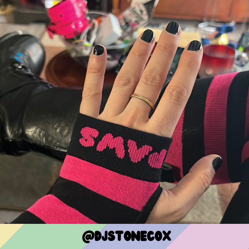 Pink vs Black Arm Warmers