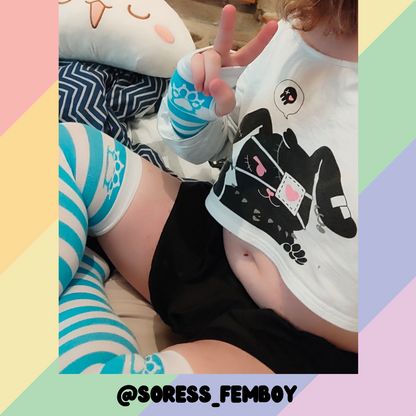 Light Blue vs White Arm Warmers