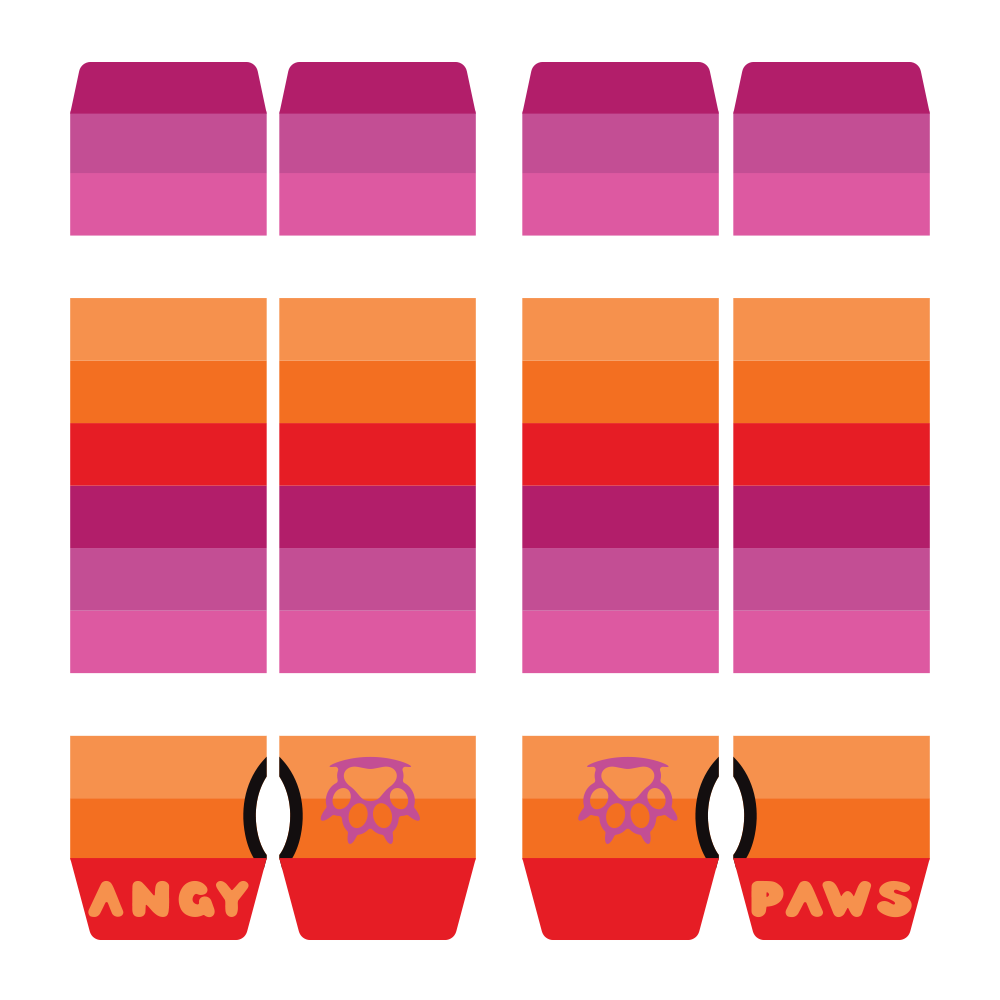 Lesbian Pride Arm Warmers