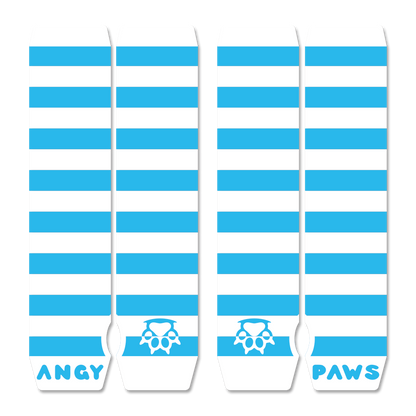 Light Blue vs White Arm Warmers
