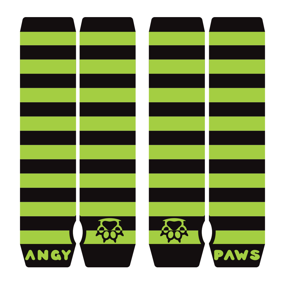 Neon Green vs Black Arm Warmers